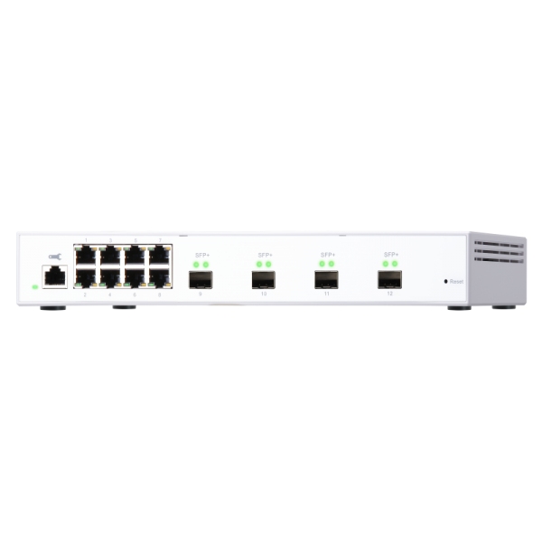 -QNAP SWITCH QSW-M408S, managed, 8 port 1Gbps, 4 port 10GbE SFP+ PROMO FINO AD ESAURIMENTO SCORTE QSW-M408S [QSW-M408S]