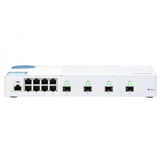-QNAP SWITCH QSW-M408S, managed, 8 port 1Gbps, 4 port 10GbE SFP+ PROMO FINO AD ESAURIMENTO SCORTE QSW-M408S [QSW-M408S]