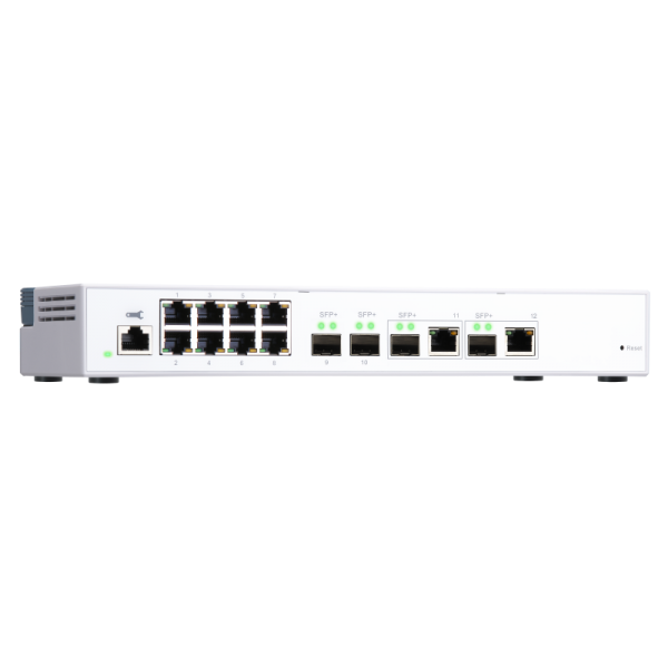 QNAP SWITCH QSW-M408-2C, managed, 8 port 1Gbps, 2 port 10G SFP+/ NBASE-T Combo, 2 port 10G SFP+ QSW-M408-2C [QSW-M408-2C]