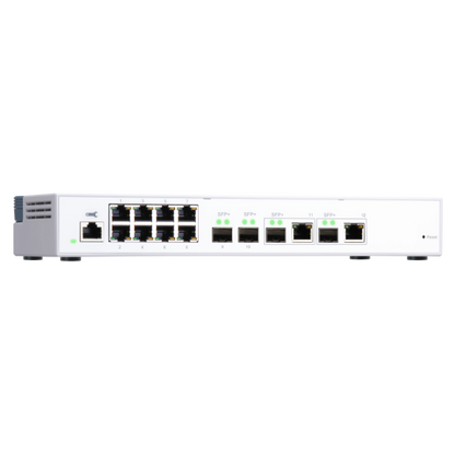 QNAP SWITCH QSW-M408-2C, managed, 8 port 1Gbps, 2 port 10G SFP+/ NBASE-T Combo, 2 port 10G SFP+ QSW-M408-2C [QSW-M408-2C]