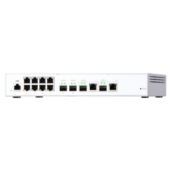 QNAP SWITCH QSW-M408-2C, managed, 8 port 1Gbps, 2 port 10G SFP+/ NBASE-T Combo, 2 port 10G SFP+ QSW-M408-2C [QSW-M408-2C]