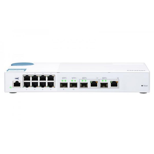 QNAP SWITCH QSW-M408-2C, managed, 8 port 1Gbps, 2 port 10G SFP+/ NBASE-T Combo, 2 port 10G SFP+ QSW-M408-2C [QSW-M408-2C]