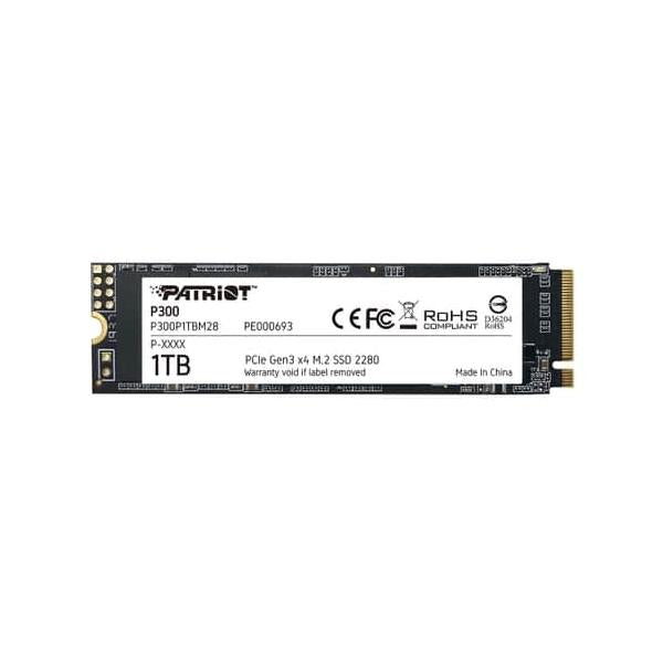 PATRIOT SSD INTERNO P300 1TB M.2 PCIE R/W 2100/1650 GEN 3X4 [P300P1TBM28]