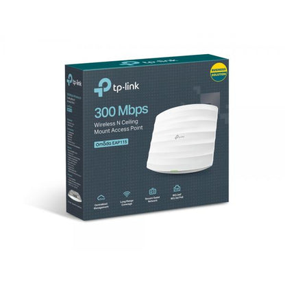 TP-Link EAP115 punto accesso WLAN 300 Mbit/s Bianco Supporto Power over Ethernet (PoE) [EAP115]