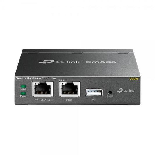 TP-Link - OC200 - Omada Cloud Controller, Centralized Management for Omada EAPs, Marvell, 2 Fast Ethernet Port, 1 USB 2.0 Port, 1 Mirco-USB Port, Powered by 802.3af PoE or Micro-USB Power Ad [OC200]