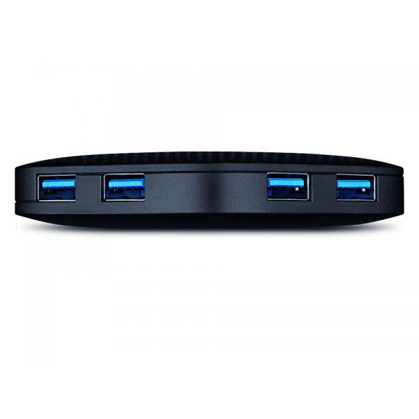 TP-Link UH400 hub de interfaz USB 3.2 Gen 1 (3.1 Gen 1) Tipo-A 5000 Mbit/s Negro [UH400] 