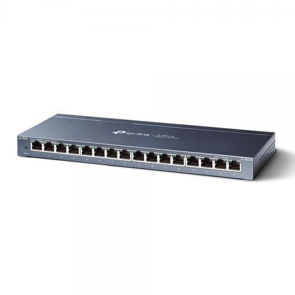 TP-Link TL-SG116 conmutador de red No administrado Gigabit Ethernet (10/100/1000) Negro [TL-SG116] 