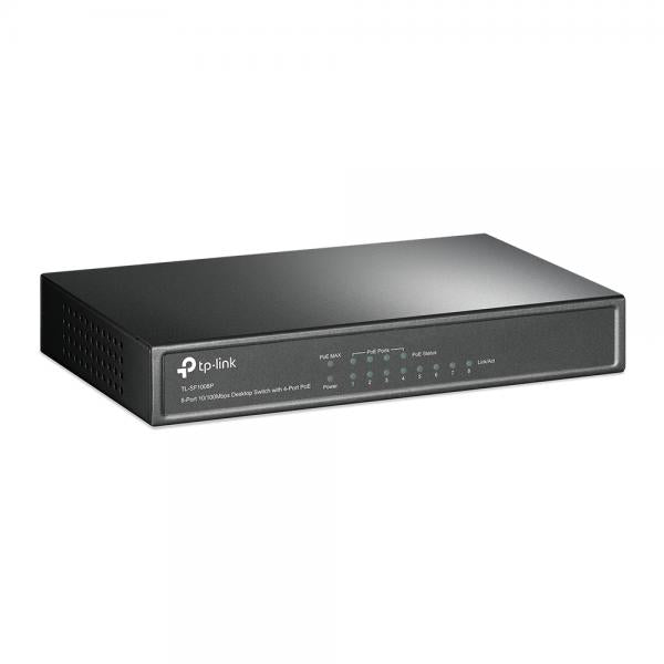 TP-Link TL-SF1008P switch di rete Non gestito Fast Ethernet (10/100) Supporto Power over Ethernet (PoE) Oliva [TL-SF1008P]