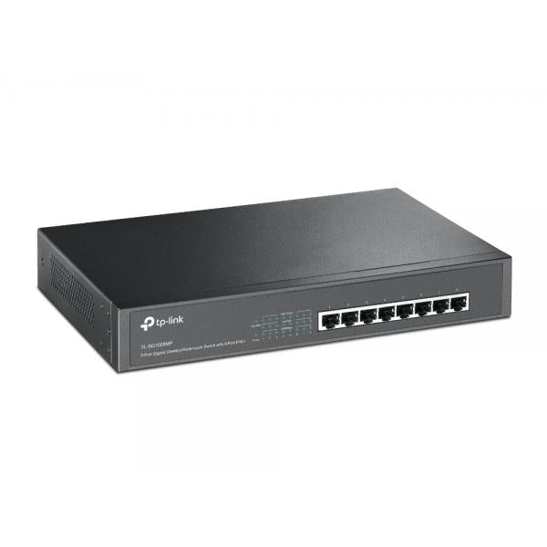 TP-Link TL-SG1008MP switch di rete Non gestito Gigabit Ethernet (10/100/1000) Supporto Power over Ethernet (PoE) Nero [TL-SG1008MP]