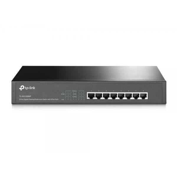 TP-Link TL-SG1008MP switch de red No Administrado Gigabit Ethernet (10/100/1000) Soporte Alimentación a través de Ethernet (PoE) Negro [TL-SG1008MP] 