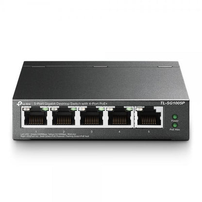 TP-Link TL-SG1005P switch di rete Non gestito Gigabit Ethernet (10/100/1000) Supporto Power over Ethernet (PoE) Nero [TL-SG1005P]