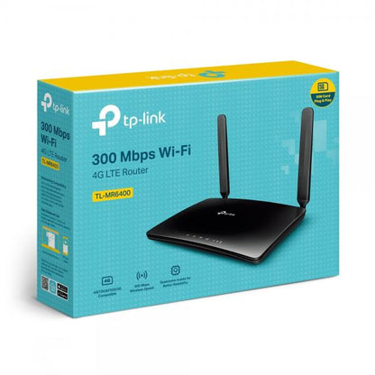 TP-Link TL-MR6400 router wireless Fast Ethernet Banda singola (2.4 GHz) 4G Nero [TL-MR6400]