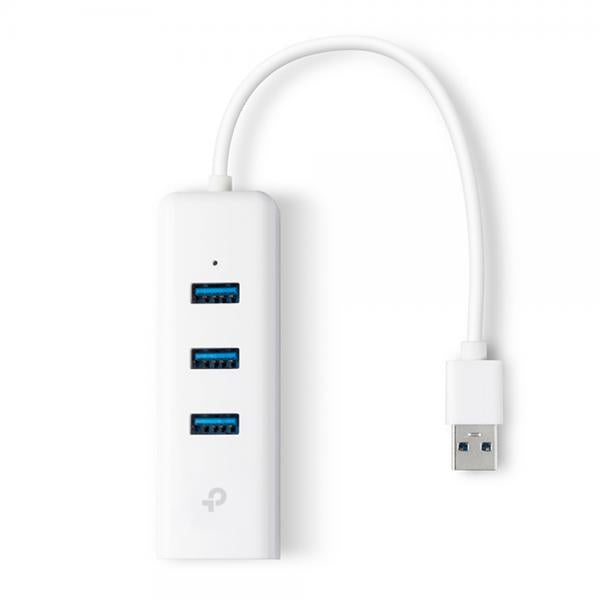 TP-Link UE330 replicatore di porte e docking station per laptop Cablato USB 3.2 Gen 1 (3.1 Gen 1) Type-A Bianco [UE330]