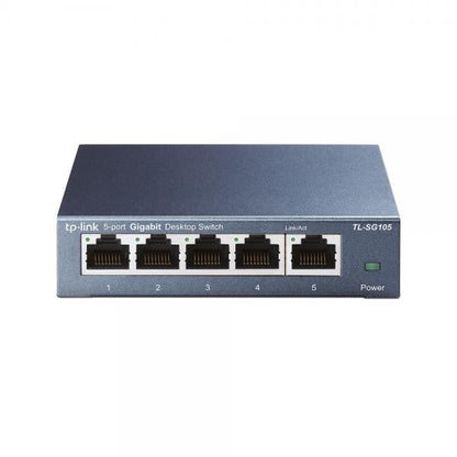 TP-Link TL-SG105 switch di rete Non gestito L2 Gigabit Ethernet (10/100/1000) Nero [TL-SG105]