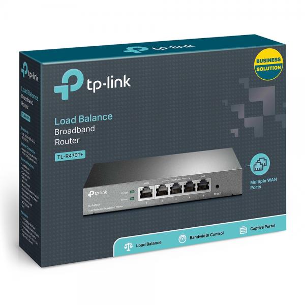 TP-Link TL-R470T+ router cablato Fast Ethernet Nero [TL-R470T+]