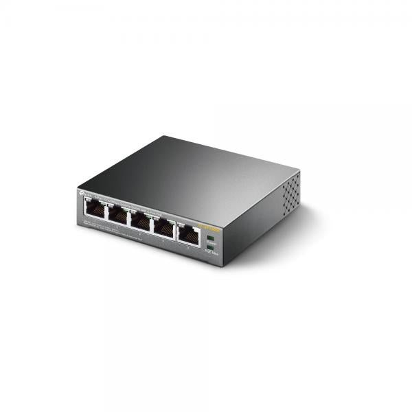 TP-Link TL-SF1005P network switch Unmanaged Fast Ethernet (10/100) Power over Ethernet (PoE) support Black [TL-SF1005P] 