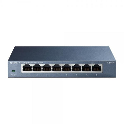 TP-Link TL-SG108 switch di rete Non gestito L2 Gigabit Ethernet (10/100/1000) Nero [TL-SG108]