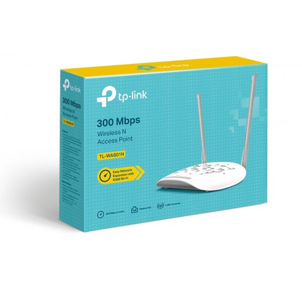 TP-Link TL-WA801N Punto de acceso WLAN 300 Mbit/s Blanco Soporte Alimentación a través de Ethernet (PoE) [TL-WA801N]