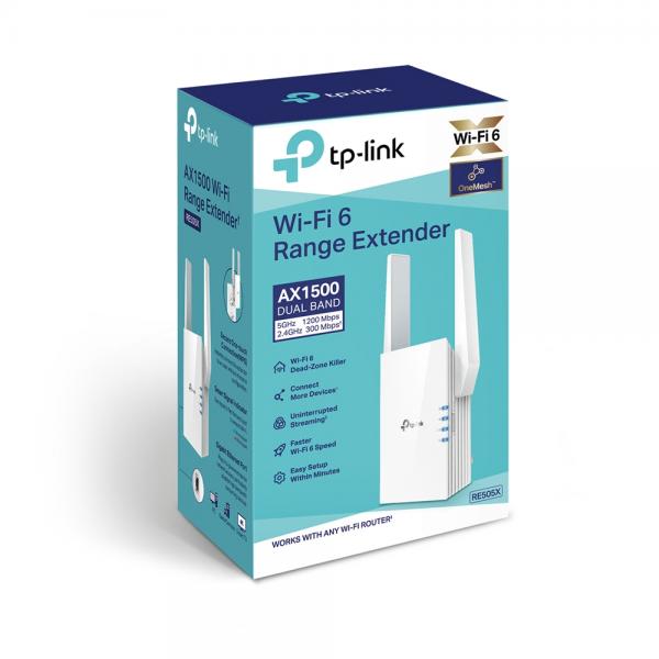 TP-Link RE505X moltiplicatore di rete Ricevitore e trasmettitore di rete Bianco 10, 100, 1000 Mbit/s [RE505X]