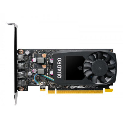 PNY VGA QUADRO P1000 V2 4GB GDDR5 4X DP, LOW PROFILE, OEM VERS, 1x LP BRACKET [VCQP1000V2-SB]