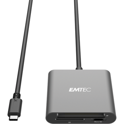 Emtec ECCAREADT610C Lector de Tarjetas USB 3.1 Gris [ECCAREADT610C]