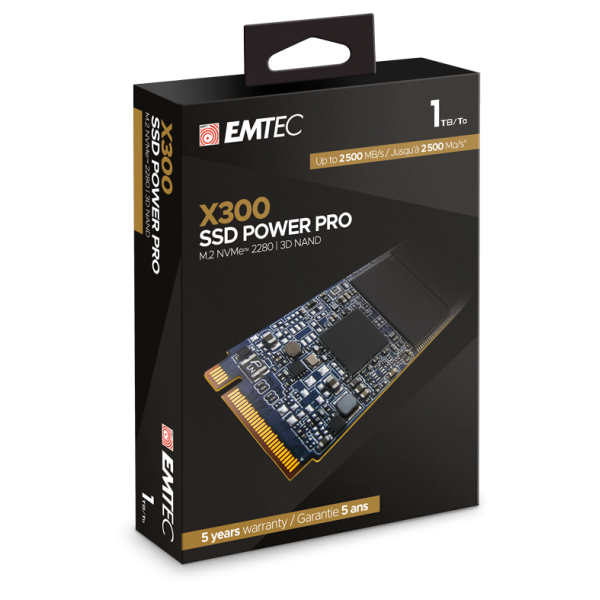 Emtec X300 M.2 1000 GB PCI Express 3.0 3D NAND NVMe [ECSSD1TX300]