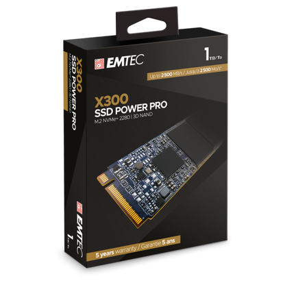 Emtec X300 M.2 1000 GB PCI Express 3.0 3D NAND NVMe [ECSSD1TX300]