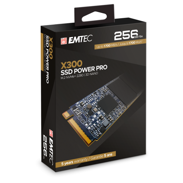 Emtec X300 M.2 256 GB PCI Express 3.0 3D NAND NVMe [ECSSD256GX300]