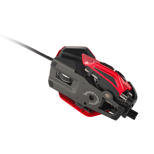 MAD CATZ RATÓN GAMING RAT 8+ ALUMINIO ÓPTICO ROJO +16K DPI 11xPUL PRG [MR06DCINRD000-0] 