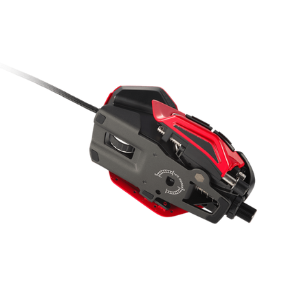 MAD CATZ RATÓN GAMING RAT 8+ ALUMINIO ÓPTICO ROJO +16K DPI 11xPUL PRG [MR06DCINRD000-0] 