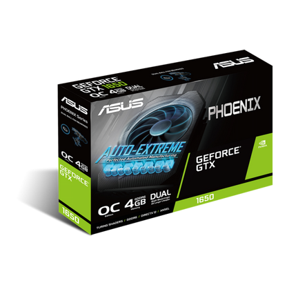 ASUS VGA GEFORCE GTX 1650, PH-GTX1650-O4GD6, 4GB GDDR6, DVI/HDMI/DP, 90YV0EH2-M0NA00 [PH-GTX1650-O4GD6]