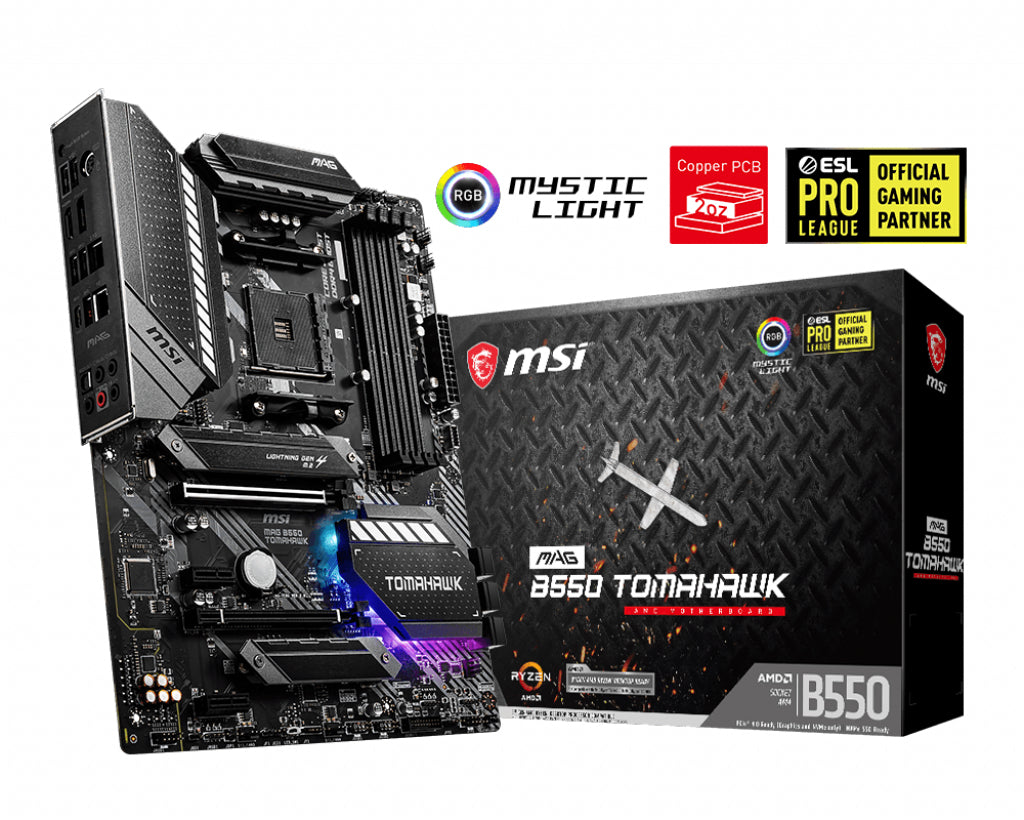 MSI MB AMD B550, MAG B550 TOMAHAWK, AM4 4DDR4, 2M2, SATA3 [MAG B550 TOMAHAWK]