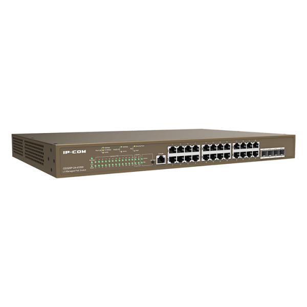 IP-COM SWITCH POE L3 MANAGED 24 GBIT PORTS + 4 SFP G5328P-24-410W [G5328P-24-410W]