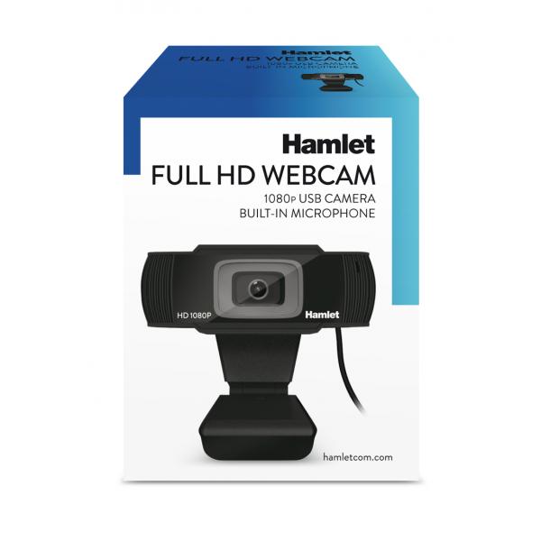 Hamlet HWCAM1080 webcam 2 MP 1920 x 1080 Pixel USB 2.0 Nero [HWCAM1080]