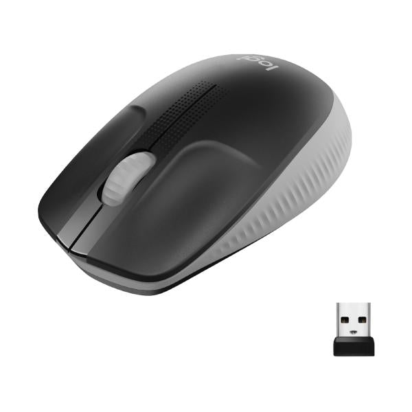 LOGITECH MOUSE WIRELESS M190 FULL-SIZE, OTTICO, USB, GRIGIO [910-005906]