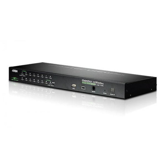 ATEN 16 Port PS/2-USB KVM on the NET (1Local/Remote User access) + USB peripheral port CS1716I-AT-G [CS1716I-AT-G]