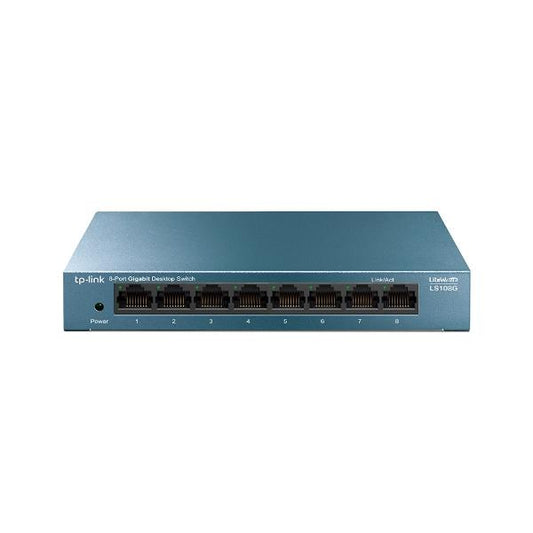 TP-Link LS108G network switch Unmanaged Gigabit Ethernet (10/100/1000) Blue [LS108G] 
