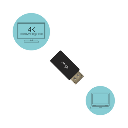 i-tec DisplayPort to HDMI Adapter 4K/60Hz [DP2HDMI4K60HZ]
