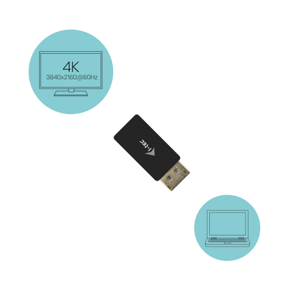 I-TEC DISPLAYPORT TO HDMI ADAPTER 4K/60HZ [DP2HDMI4K60HZ]