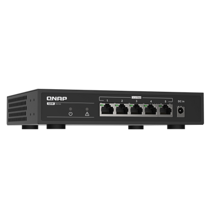 QNAP QSW-1105-5T switch di rete Non gestito Gigabit Ethernet (10/100/1000) Nero [QSW-1105-5T]