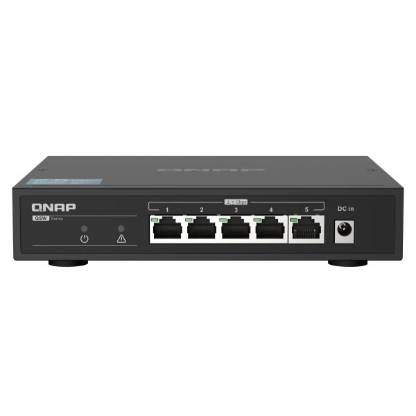 QNAP QSW-1105-5T switch di rete Non gestito Gigabit Ethernet (10/100/1000) Nero [QSW-1105-5T]