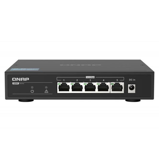 QNAP QSW-1105-5T conmutador de red No administrado Gigabit Ethernet (10/100/1000) Negro [QSW-1105-5T]