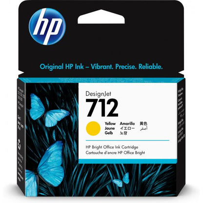 HP Cartuccia di inchiostro giallo originale DesignJet 712 da 29 ml [3ED69A]