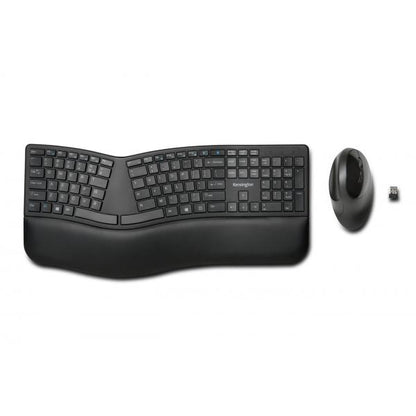 Kensington Pro Fit Ergo Wireless RF Keyboard + Bluetooth QWERTY English UK Black [K75406IT] 