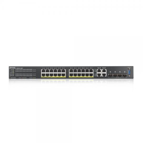 Zyxel GS2220-28HP-EU0101F switch di rete Gestito L2 Gigabit Ethernet (10/100/1000) Supporto Power over Ethernet (PoE) Nero [GS2220-28HP-EU0101F]