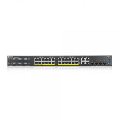 Zyxel GS2220-28HP-EU0101F switch di rete Gestito L2 Gigabit Ethernet (10/100/1000) Supporto Power over Ethernet (PoE) Nero [GS2220-28HP-EU0101F]