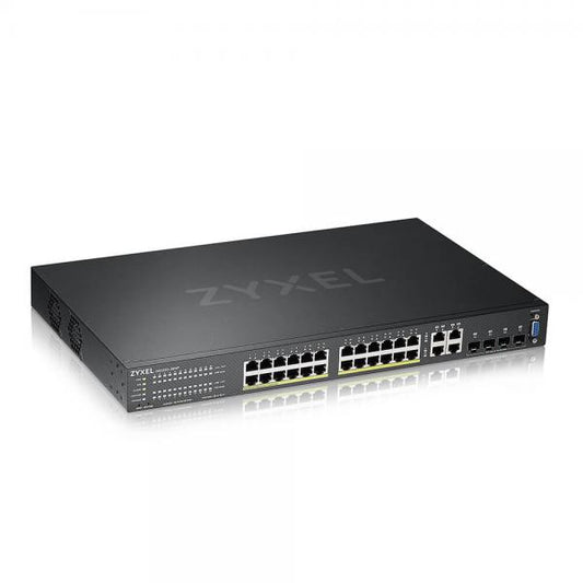 Zyxel GS2220-28HP-EU0101F switch di rete Gestito L2 Gigabit Ethernet (10/100/1000) Supporto Power over Ethernet (PoE) Nero [GS2220-28HP-EU0101F]