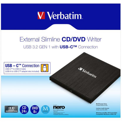 Verbatim 43886 lettore di disco ottico Nero DVDRW [43886]