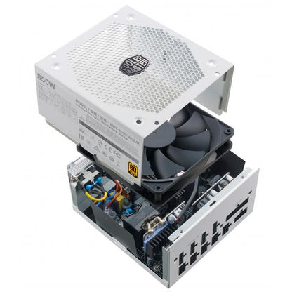 COOLER MASTER POWER SUPPLY V850 V2, 850W 80 PLUS GOLD, 135MM FAN ACTIVE, PFC PSU, FULL MODULAR, WHITE [MPY-850V-AGBAG-EU] 