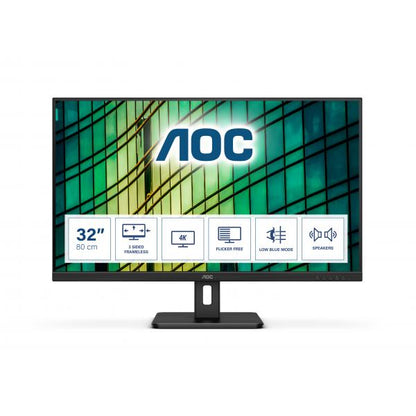 AOC E2 U32E2N LED display 80 cm (31.5") 3840 x 2160 pixels 4K Ultra HD Black [U32E2N]